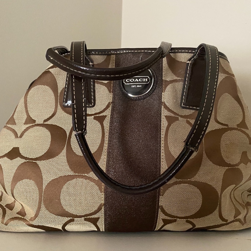 Brown Coach handbag